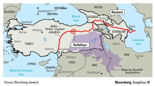 “Baku-Tbilisi-Ceyhan was blown up Not by Kurdish Bomb But by Russian Laptop” geotv.ge
