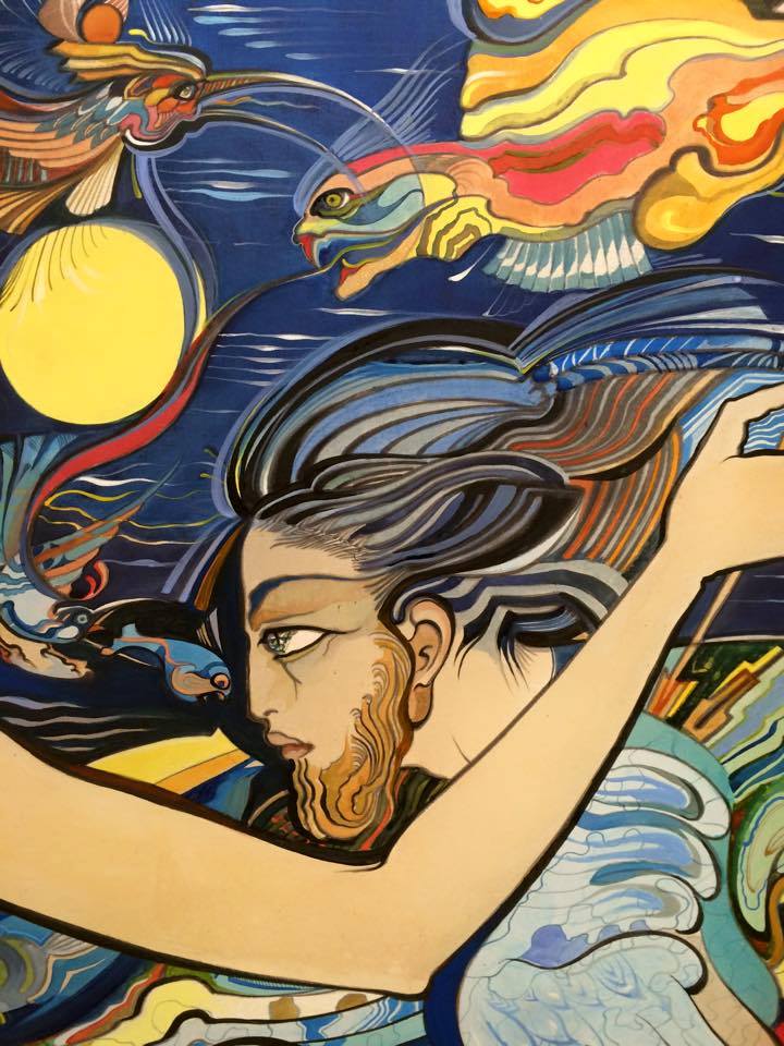 Georgian artist Rusudan Petviashvili’s divine paintings exhibited at the Art Palace geotv.ge