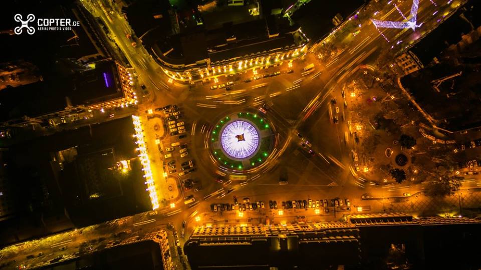 Tbilisi Christmas lights from different perspective geotv.ge