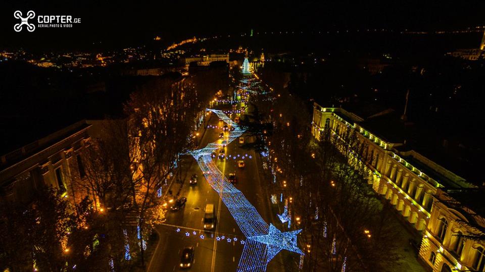 Tbilisi Christmas lights from different perspective geotv.ge