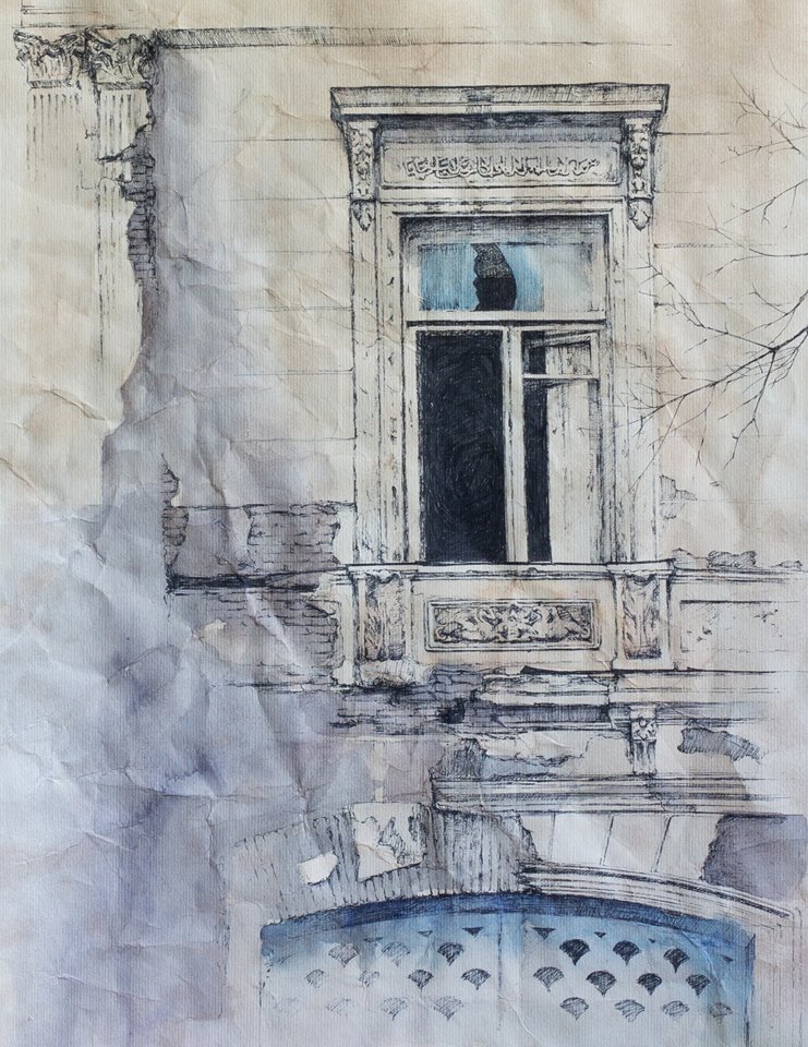 Haunted houses of old Tbilisi sketched by Ukrainian artist geotv.ge