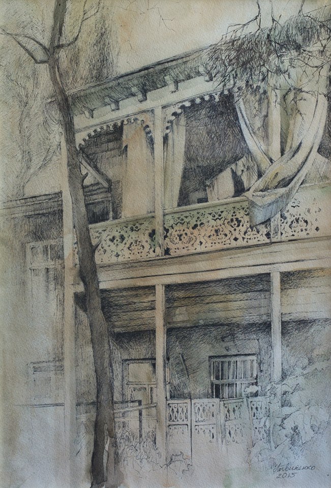 Haunted houses of old Tbilisi sketched by Ukrainian artist geotv.ge