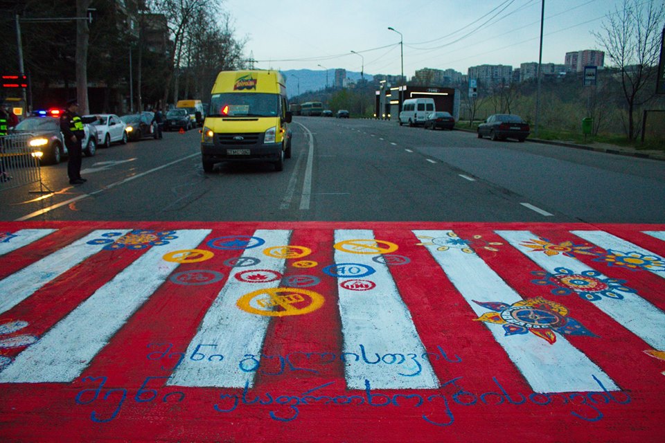 Tbilisi opening up for colorful crosswalks geotv.ge