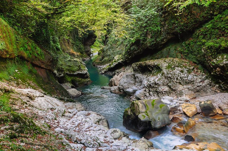 Astonishing waterfalls and canyon of Martvili geotv.ge