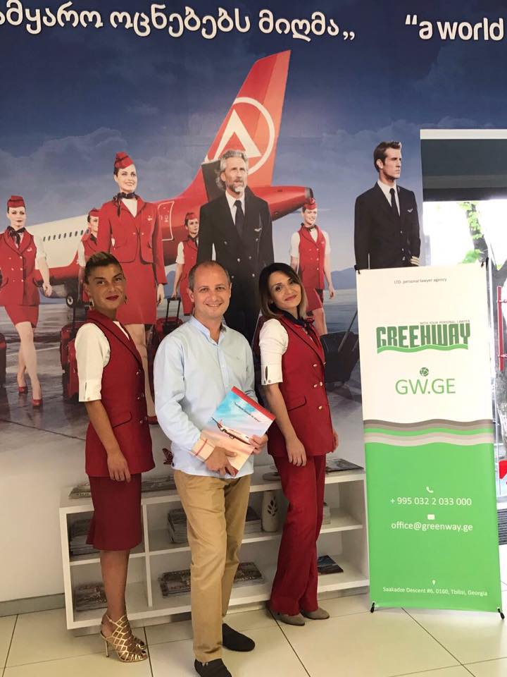The partnership memorandum signed between “Personal Lawyer Agency” and airline company “Atlasglobal Georgia” geotv.ge