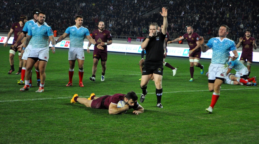 A big game of tough gentlemen: Georgian rugby team beats Russia geotv.ge