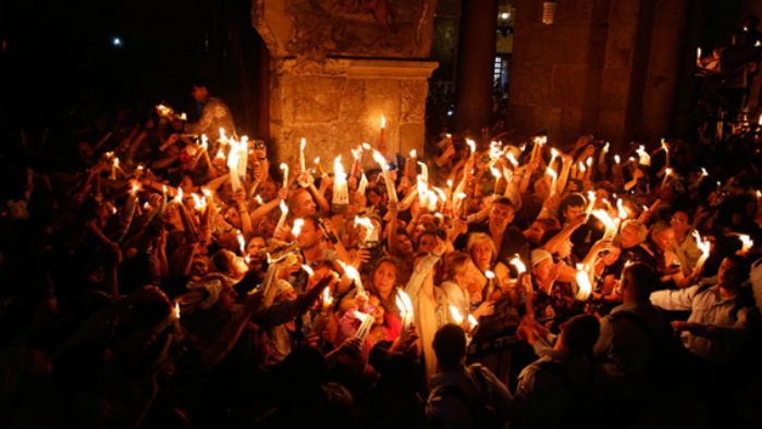 Christian Orthodox World waiting for ascension of holy fire at Savior’s tomb geotv.ge