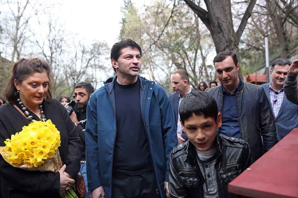 Tbilisi City Hall gifts food stand to a teenager street vendor with cerebral palsy geotv.ge