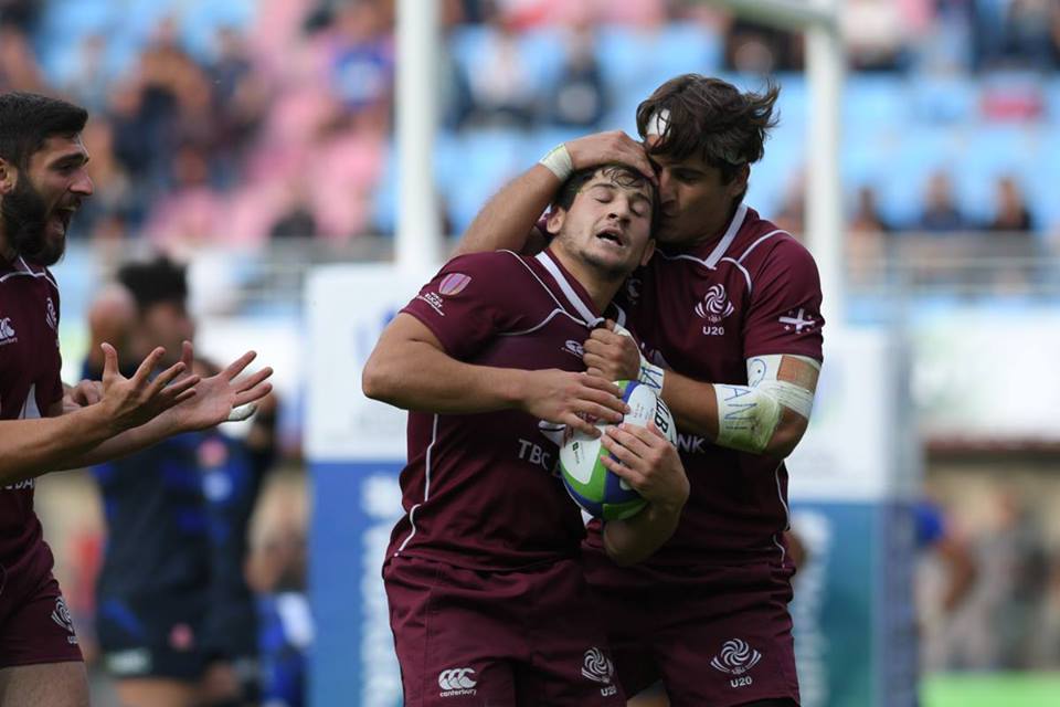 Georgia’s young rugby team beats Japan at 2018 Rugby World Cup geotv.ge