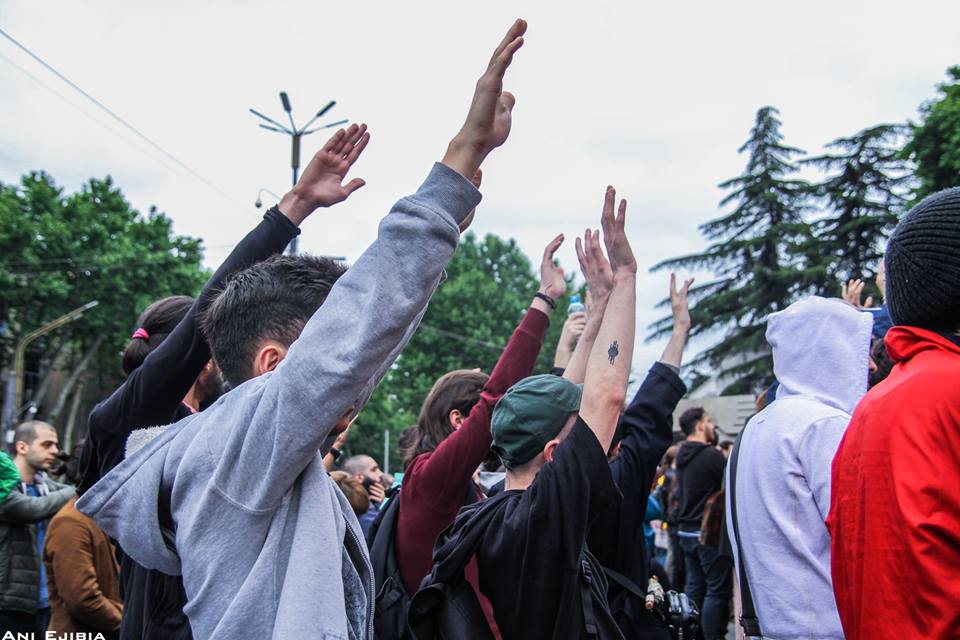 The first protest expressed through massive rave to electronic music in Tbilisi geotv.ge