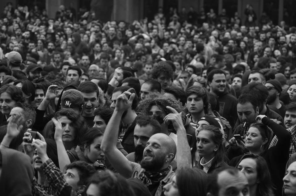 The first protest expressed through massive rave to electronic music in Tbilisi geotv.ge