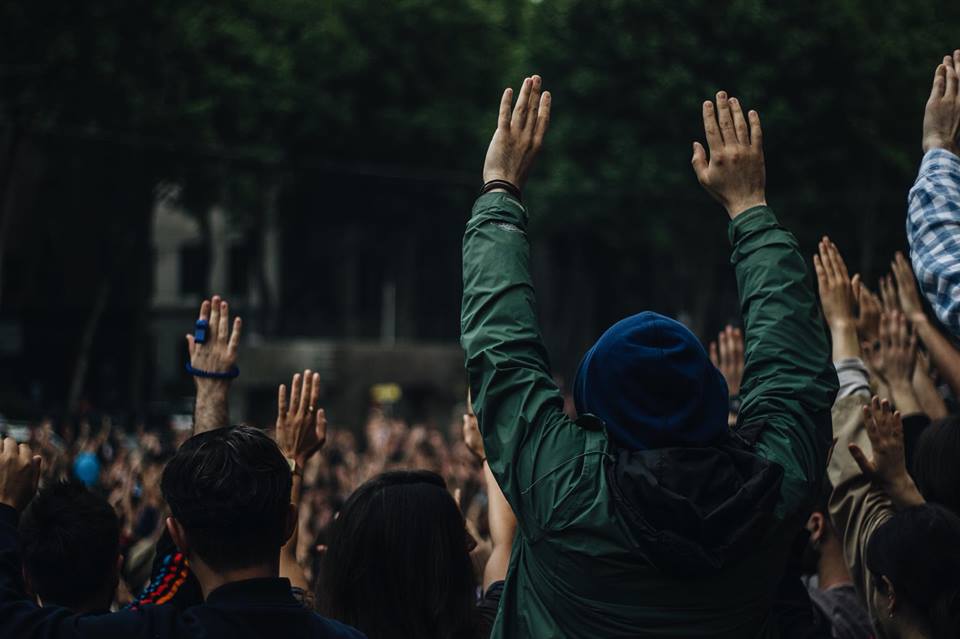 The first protest expressed through massive rave to electronic music in Tbilisi geotv.ge