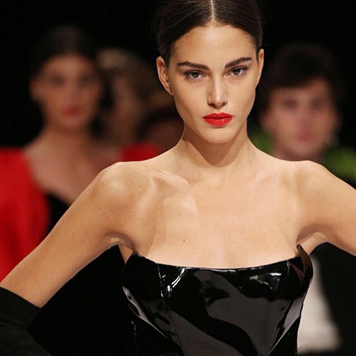 Famous Georgian model Tako Natsvlishvili shining at Mercedes-Benz Fashion Week Tbilisi geotv.ge