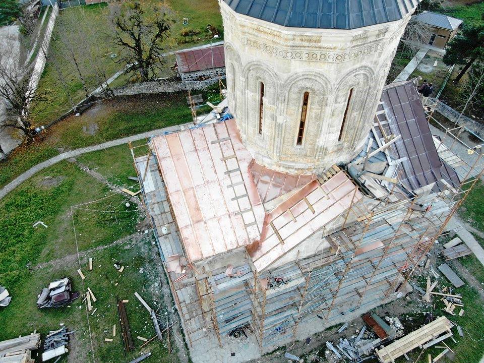 Nikortsminda Cathedral renovation works to finish successfully nikortsminda