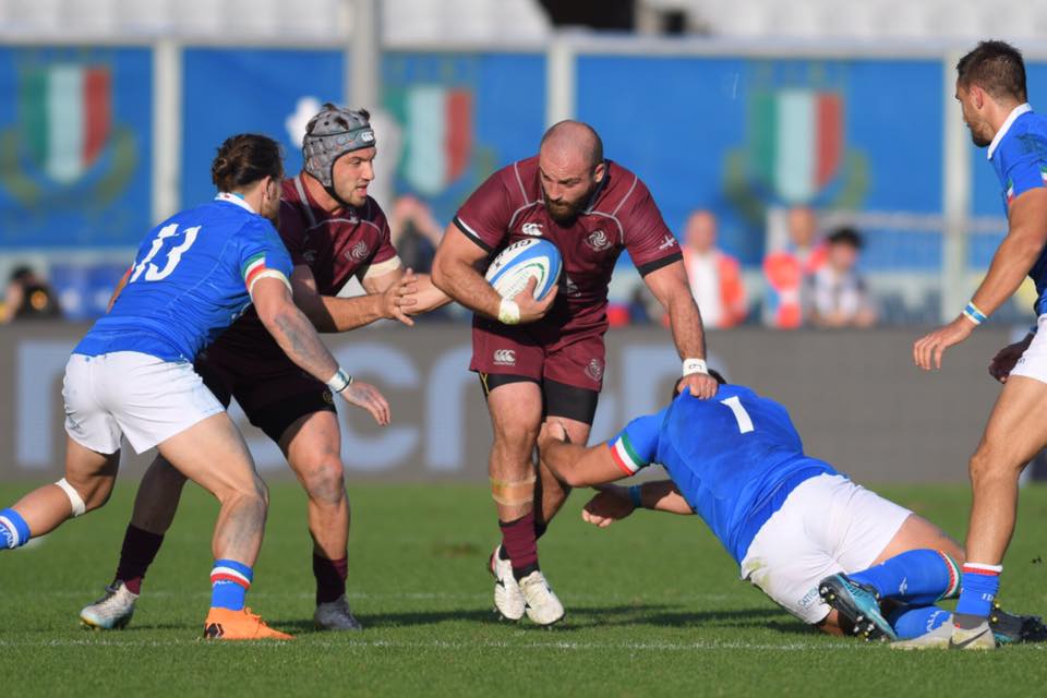 Georgia lost to Italy in Rugby Georgia defeated against Italy in rugby on the 10th of November