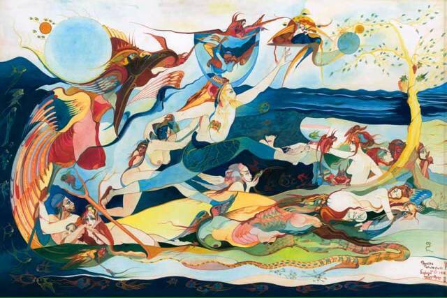 Stunning paintings of Rusudan Petviashvili geotv.ge