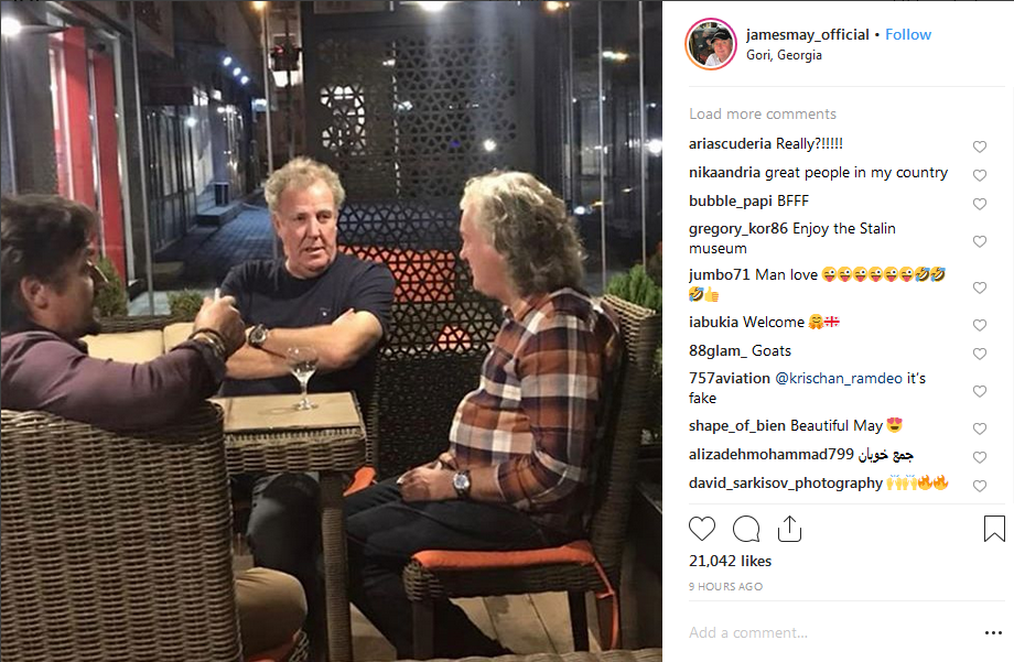 Jeremy Clarkson, James May and Richard Hammond visit Stalin’s museum geotv.ge