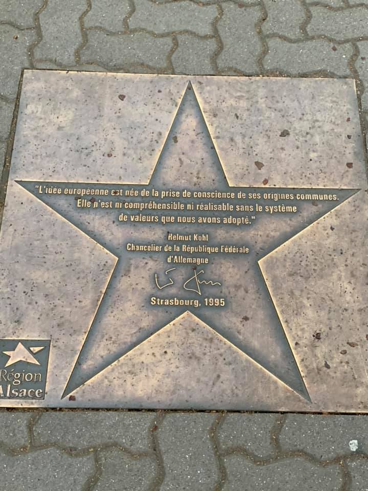 Zurab Zhvania's star opened in front of the Council of Europe in Strasbourg zurab_zhvania_star