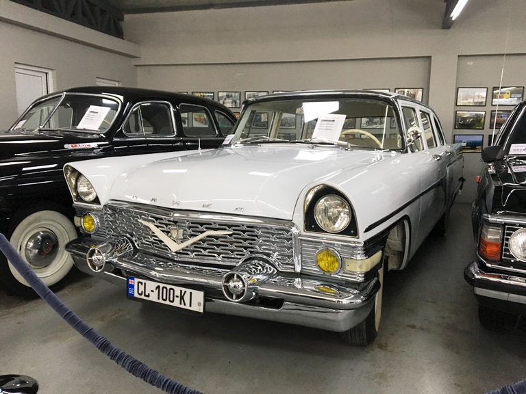 Collection of Soviet Cars of Famous Georgians are now presented to public white_chaika
