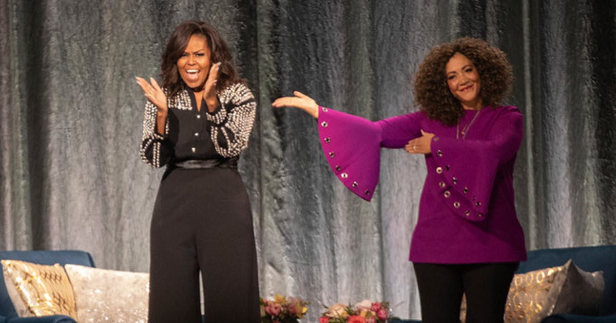 Michelle Obama wearing David Koma at “Becoming” tour in St. Paul michelle_obama