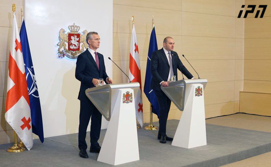 NATO Secretary General Jens Stoltenberg arrives in Tbilisi geotv.ge