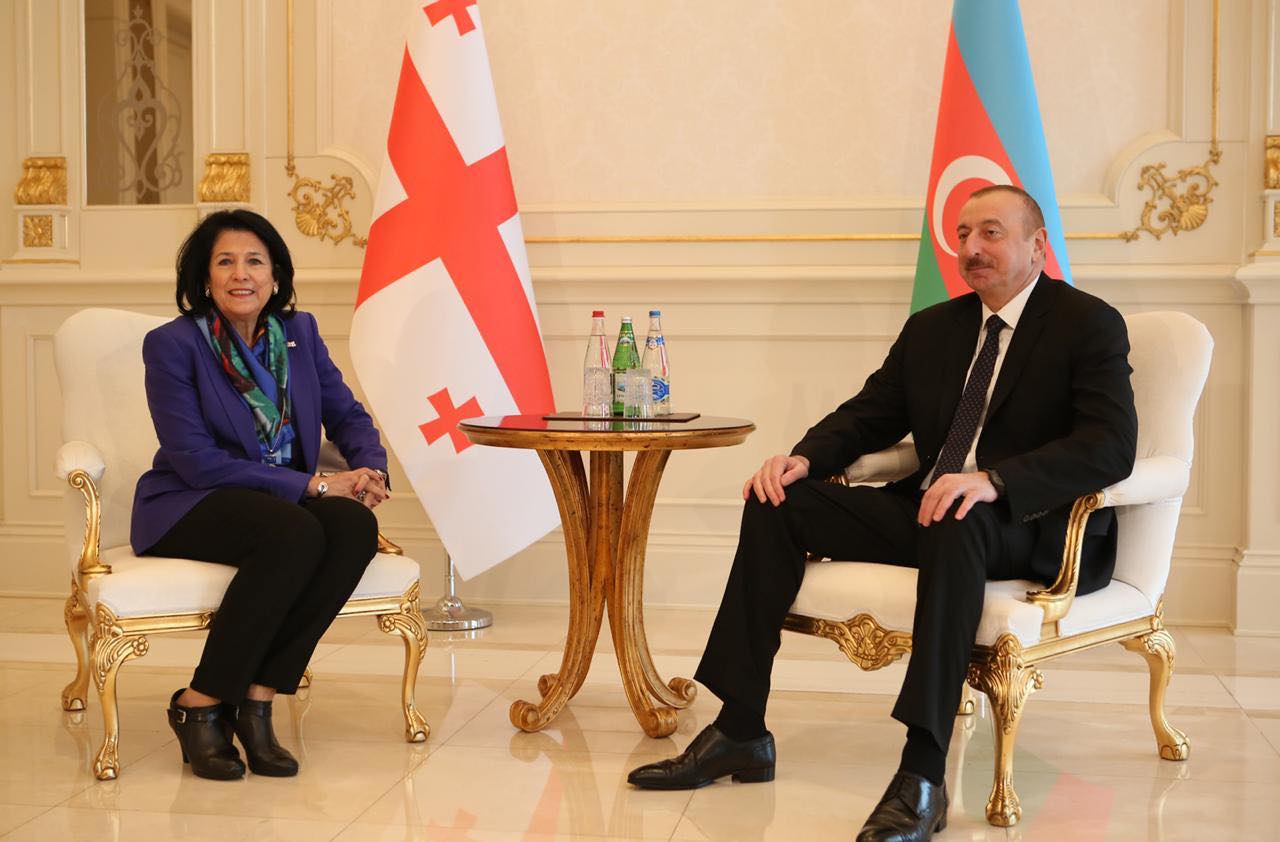 Salome Zourabichvili meeting with the President and the First Lady of Azerbaijan zourabichvili_azerbaijan