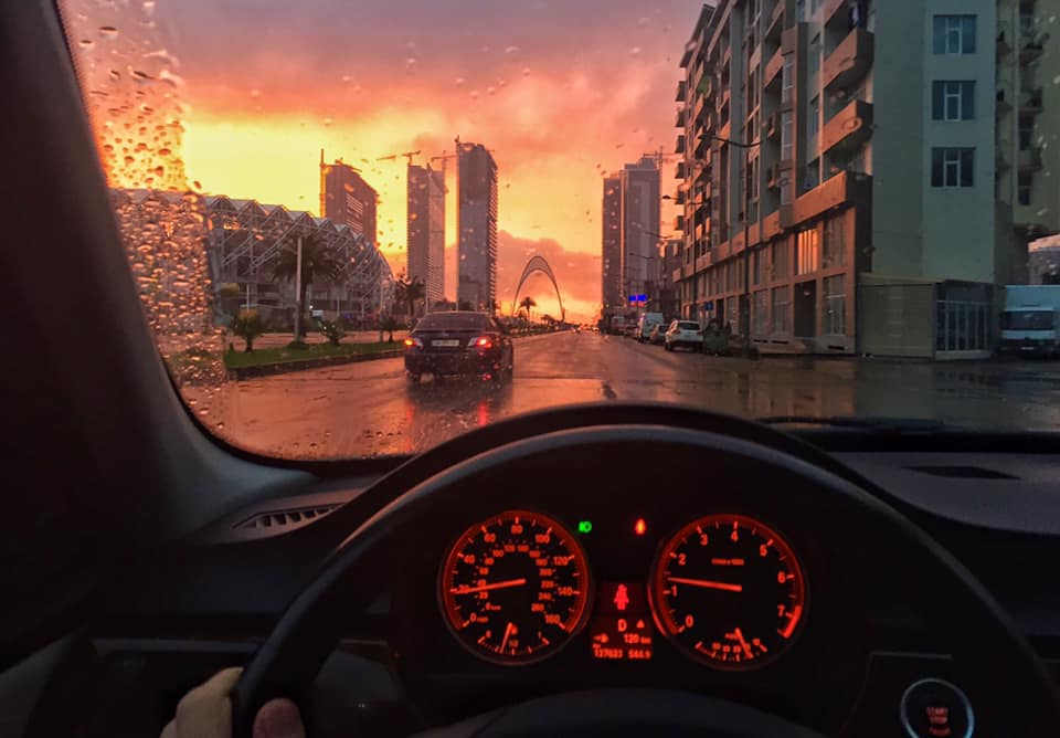 Batumi’s sky turned pink on Saturday pink_batumi